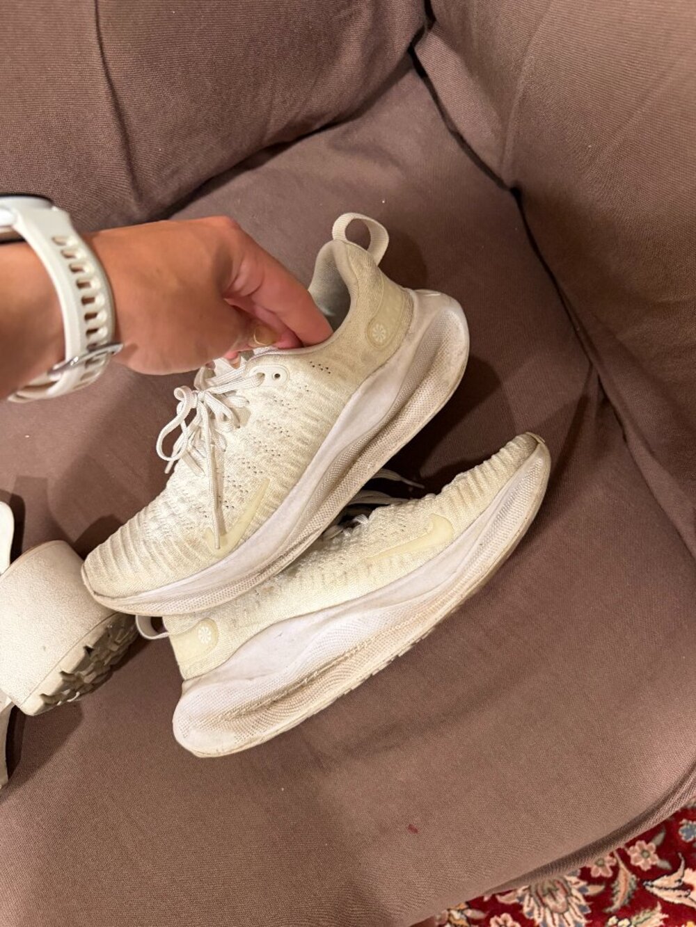 White Nike sneakers